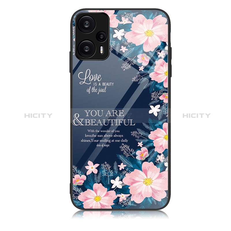 Coque Contour Silicone et Vitre Motif Fantaisie Miroir Etui Housse JM2 pour Xiaomi Redmi Note 12 Turbo 5G Plus