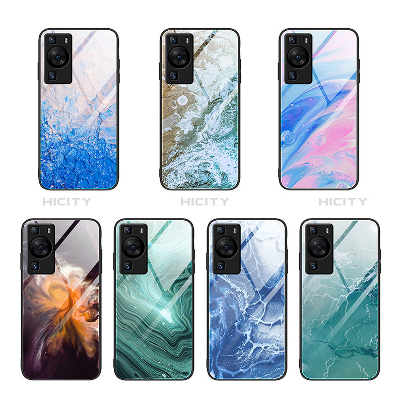 Coque Contour Silicone et Vitre Motif Fantaisie Miroir Etui Housse JM3 pour Huawei P60 Pro Plus