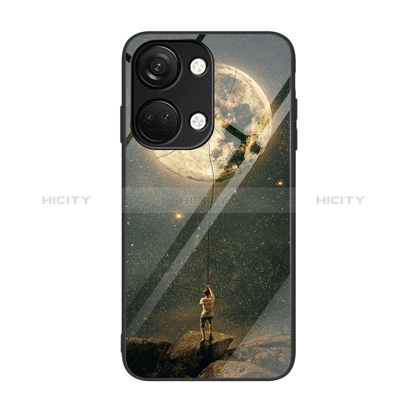 Coque Contour Silicone et Vitre Motif Fantaisie Miroir Etui Housse JM3 pour OnePlus Ace 2V 5G Plus