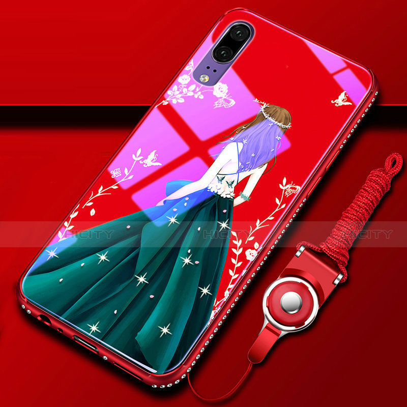 Coque Contour Silicone et Vitre Motif Fantaisie Miroir Etui Housse K01 pour Huawei P20 Mixte Plus