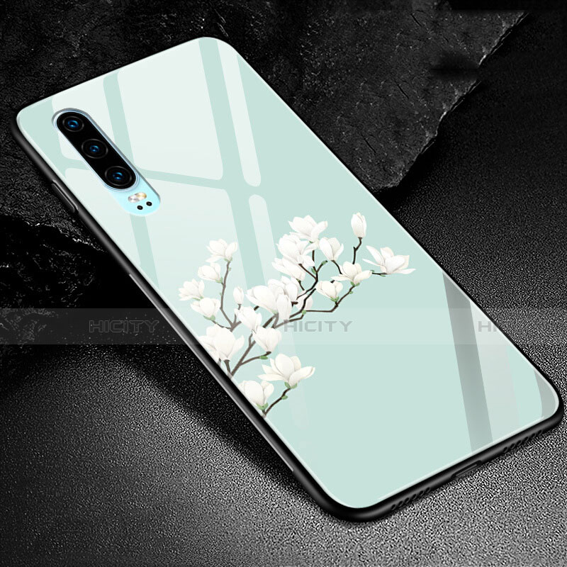 Coque Contour Silicone et Vitre Motif Fantaisie Miroir Etui Housse K01 pour Huawei P30 Plus