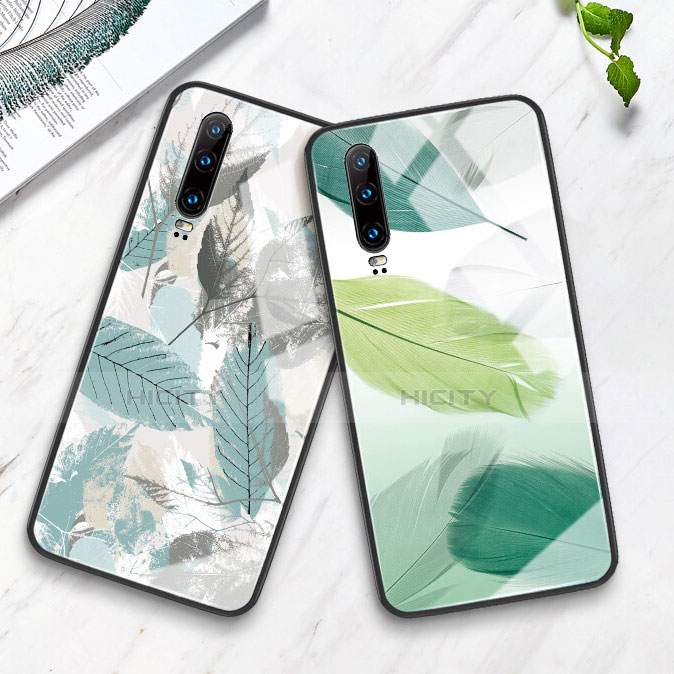 Coque Contour Silicone et Vitre Motif Fantaisie Miroir Etui Housse K02 pour Huawei P30 Plus