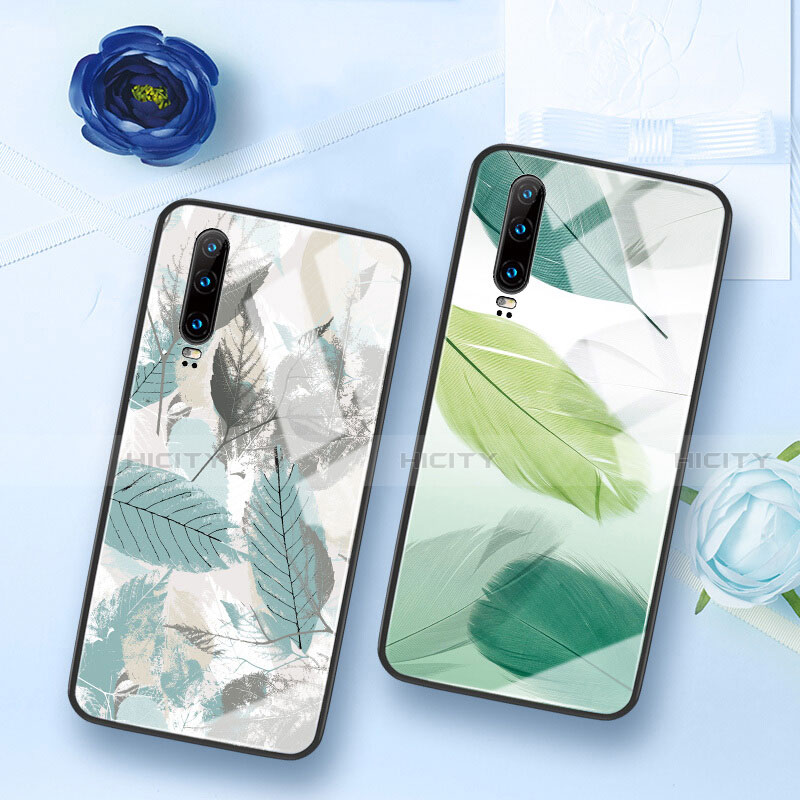 Coque Contour Silicone et Vitre Motif Fantaisie Miroir Etui Housse K02 pour Huawei P30 Plus