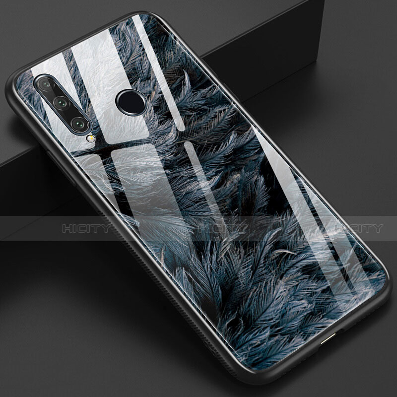 Coque Contour Silicone et Vitre Motif Fantaisie Miroir Etui Housse K04 pour Huawei P Smart+ Plus (2019) Noir Plus