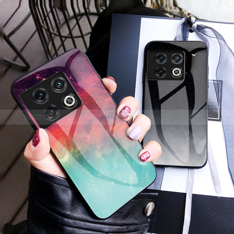 Coque Contour Silicone et Vitre Motif Fantaisie Miroir Etui Housse LS1 pour OnePlus 10 Pro 5G Plus