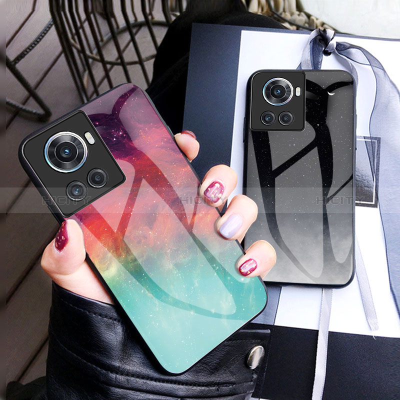 Coque Contour Silicone et Vitre Motif Fantaisie Miroir Etui Housse LS1 pour OnePlus Ace 5G Plus