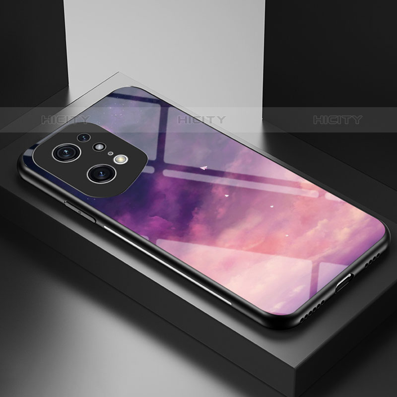 Coque Contour Silicone et Vitre Motif Fantaisie Miroir Etui Housse LS1 pour Oppo Find X5 Pro 5G Plus