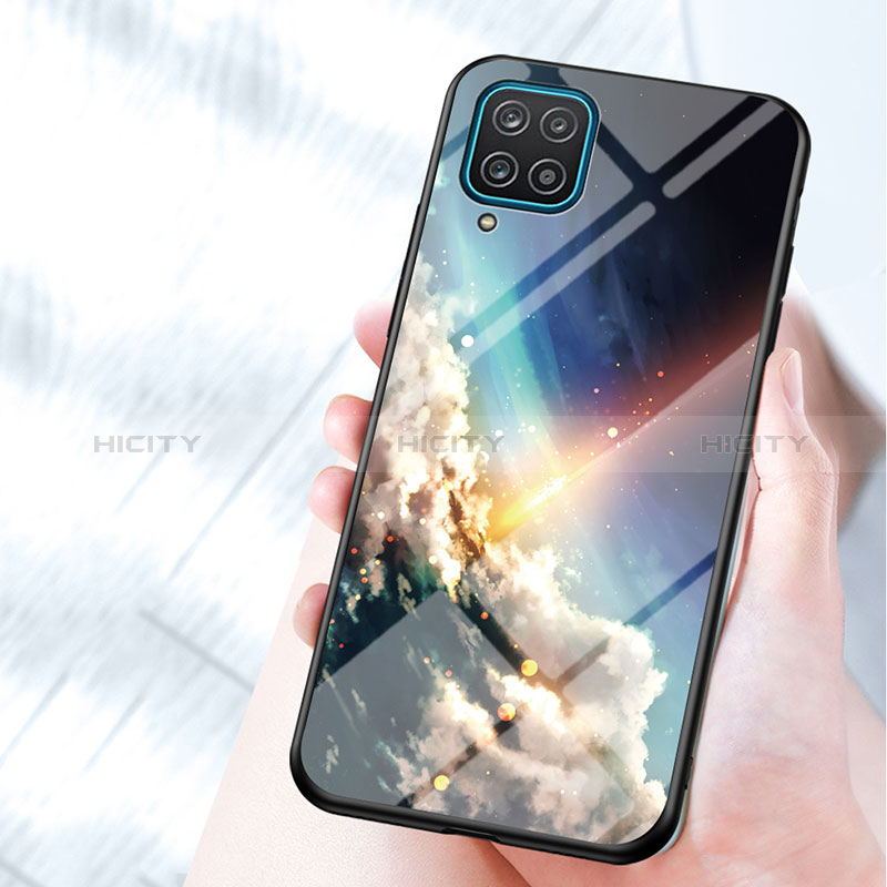 Coque Contour Silicone et Vitre Motif Fantaisie Miroir Etui Housse LS1 pour Samsung Galaxy A12 Nacho Plus