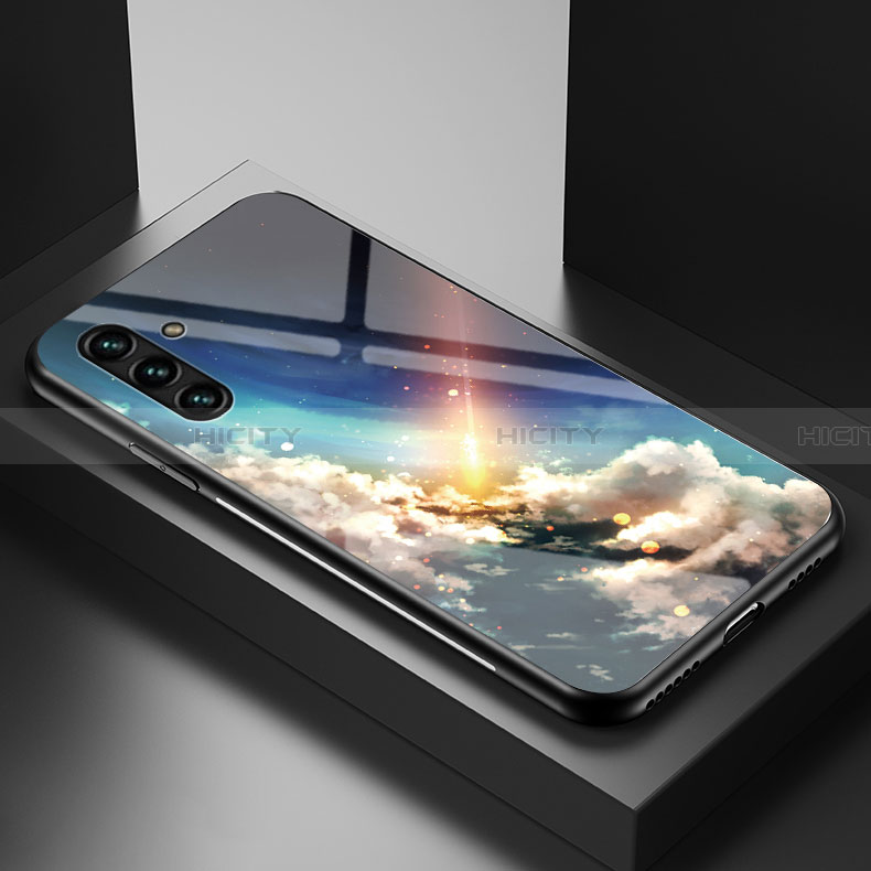 Coque Contour Silicone et Vitre Motif Fantaisie Miroir Etui Housse LS1 pour Samsung Galaxy A13 5G Plus