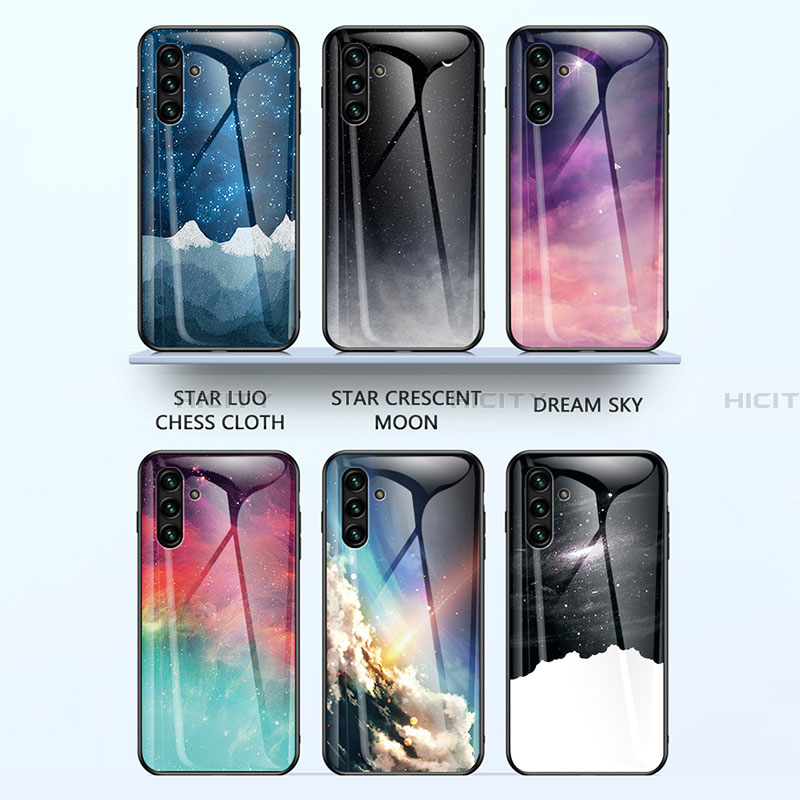 Coque Contour Silicone et Vitre Motif Fantaisie Miroir Etui Housse LS1 pour Samsung Galaxy A13 5G Plus