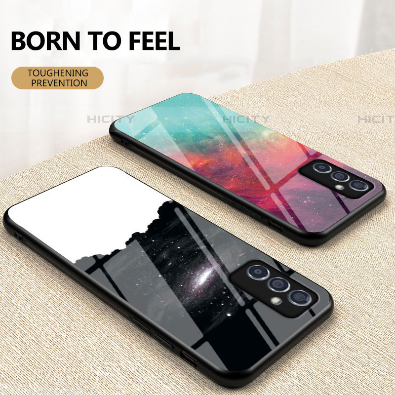 Coque Contour Silicone et Vitre Motif Fantaisie Miroir Etui Housse LS1 pour Samsung Galaxy A34 5G Plus