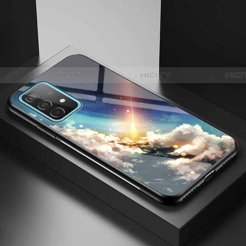 Coque Contour Silicone et Vitre Motif Fantaisie Miroir Etui Housse LS1 pour Samsung Galaxy A52 5G Mixte Plus
