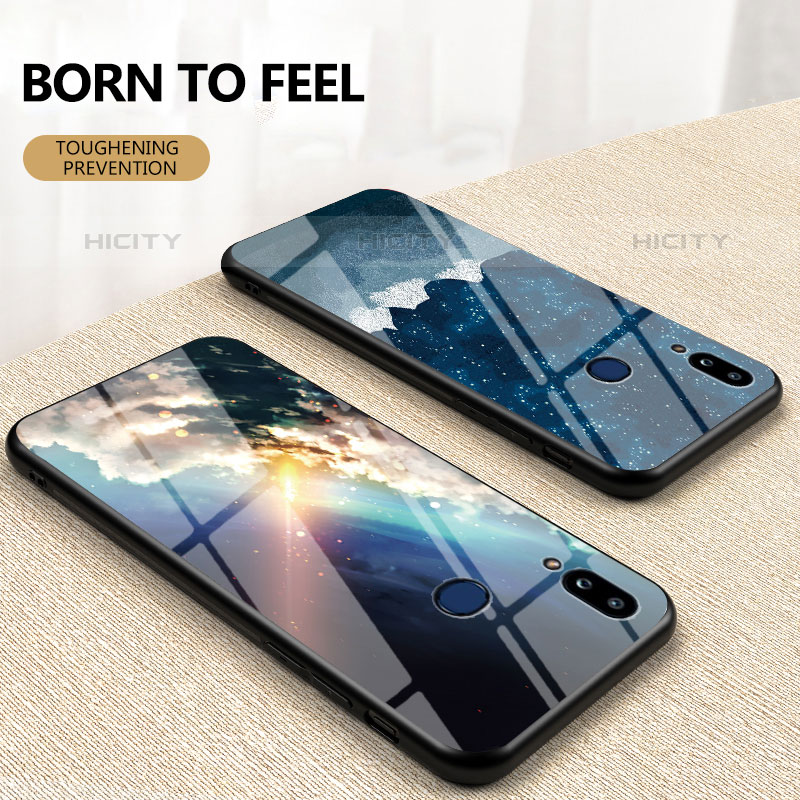 Coque Contour Silicone et Vitre Motif Fantaisie Miroir Etui Housse LS1 pour Samsung Galaxy M01s Plus