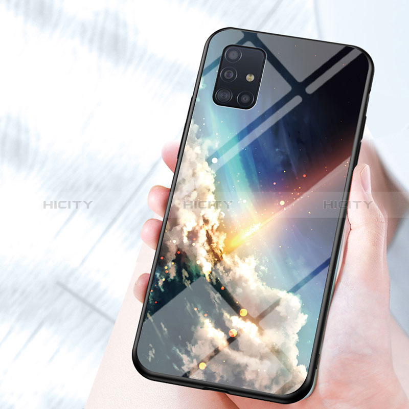 Coque Contour Silicone et Vitre Motif Fantaisie Miroir Etui Housse LS1 pour Samsung Galaxy M40S Plus