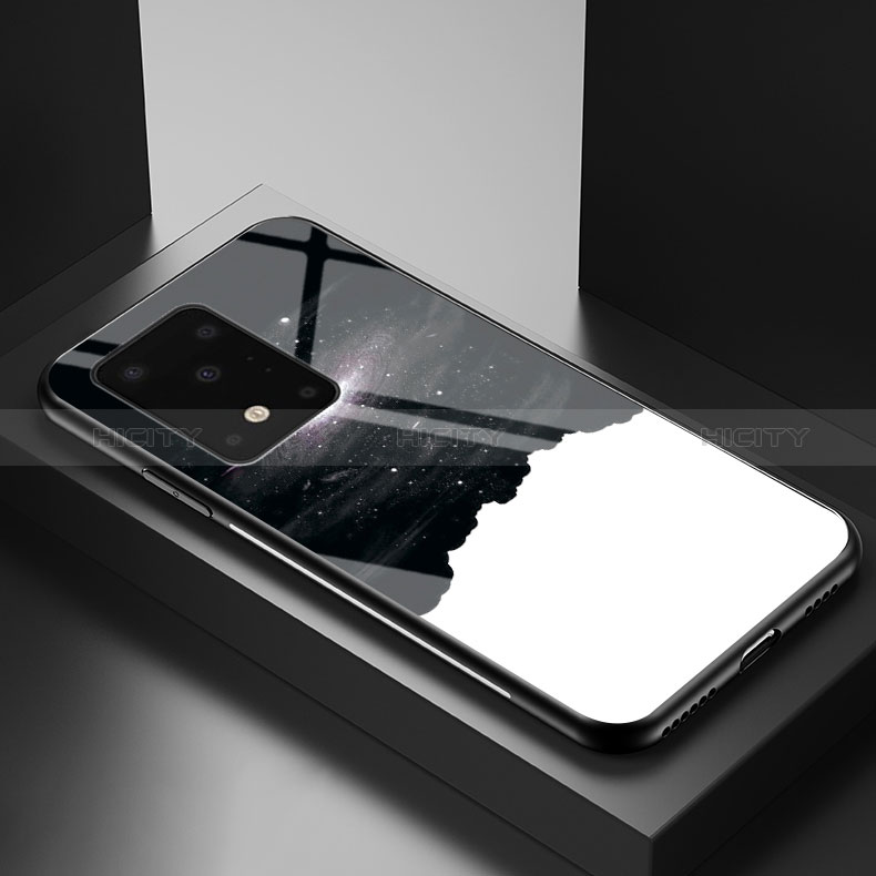 Coque Contour Silicone et Vitre Motif Fantaisie Miroir Etui Housse LS1 pour Samsung Galaxy S20 Plus Plus