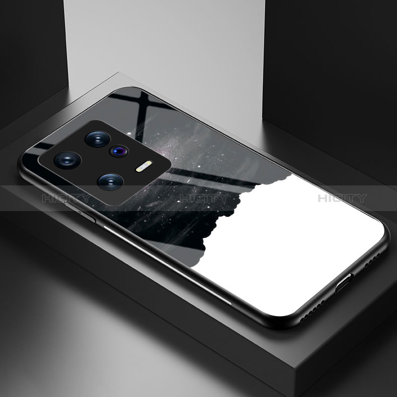 Coque Contour Silicone et Vitre Motif Fantaisie Miroir Etui Housse LS1 pour Xiaomi Mi 13 5G Noir Plus