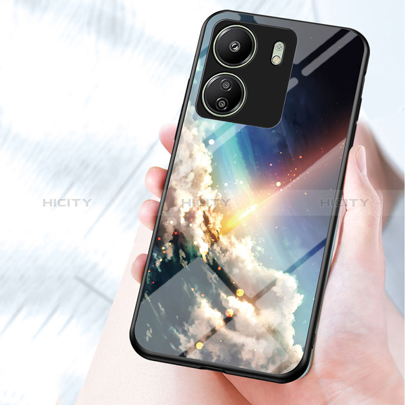 Coque Contour Silicone et Vitre Motif Fantaisie Miroir Etui Housse LS1 pour Xiaomi Poco C65 Plus