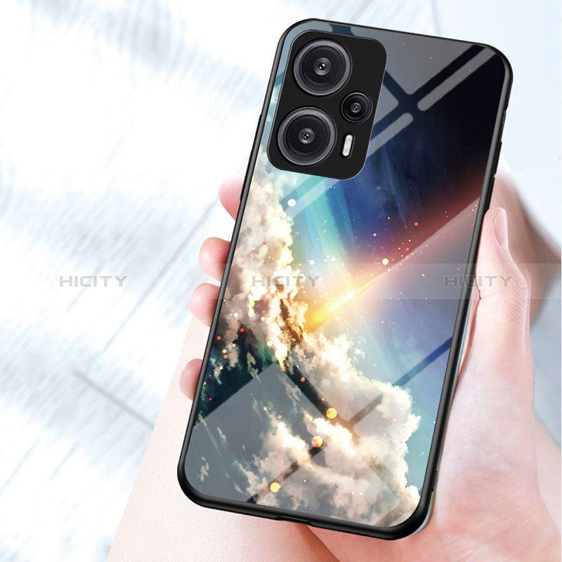 Coque Contour Silicone et Vitre Motif Fantaisie Miroir Etui Housse LS1 pour Xiaomi Poco F5 5G Plus