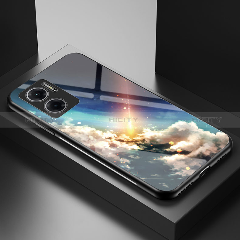 Coque Contour Silicone et Vitre Motif Fantaisie Miroir Etui Housse LS1 pour Xiaomi Redmi 10 5G Mixte Plus