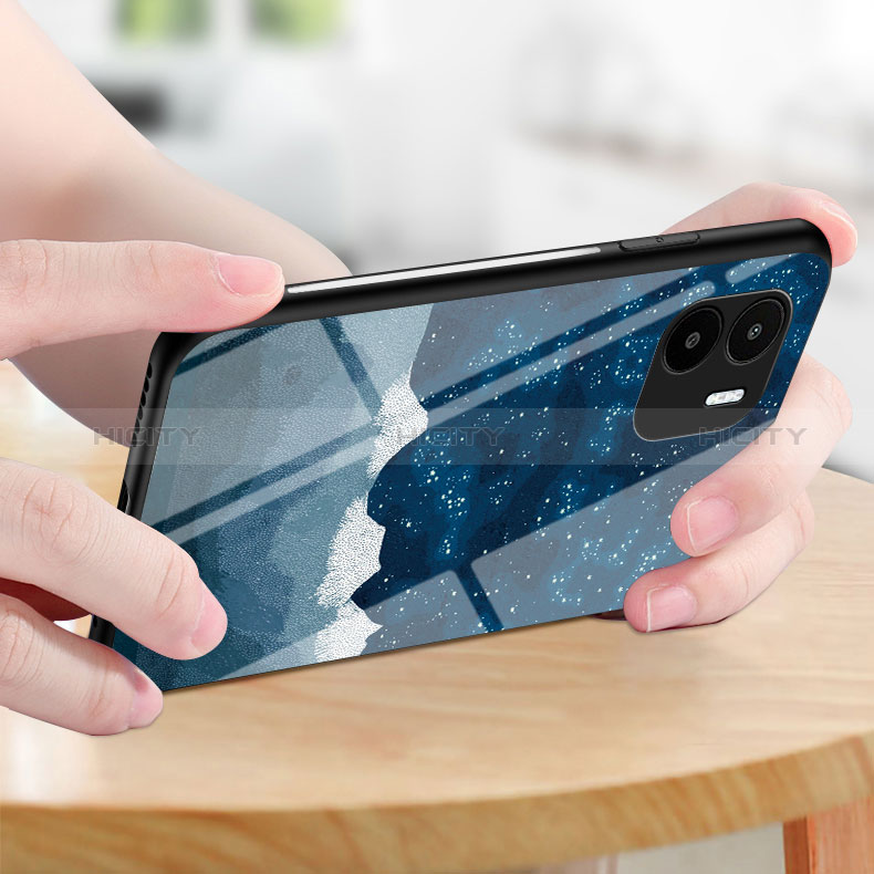 Coque Contour Silicone et Vitre Motif Fantaisie Miroir Etui Housse LS1 pour Xiaomi Redmi A2 Plus Plus