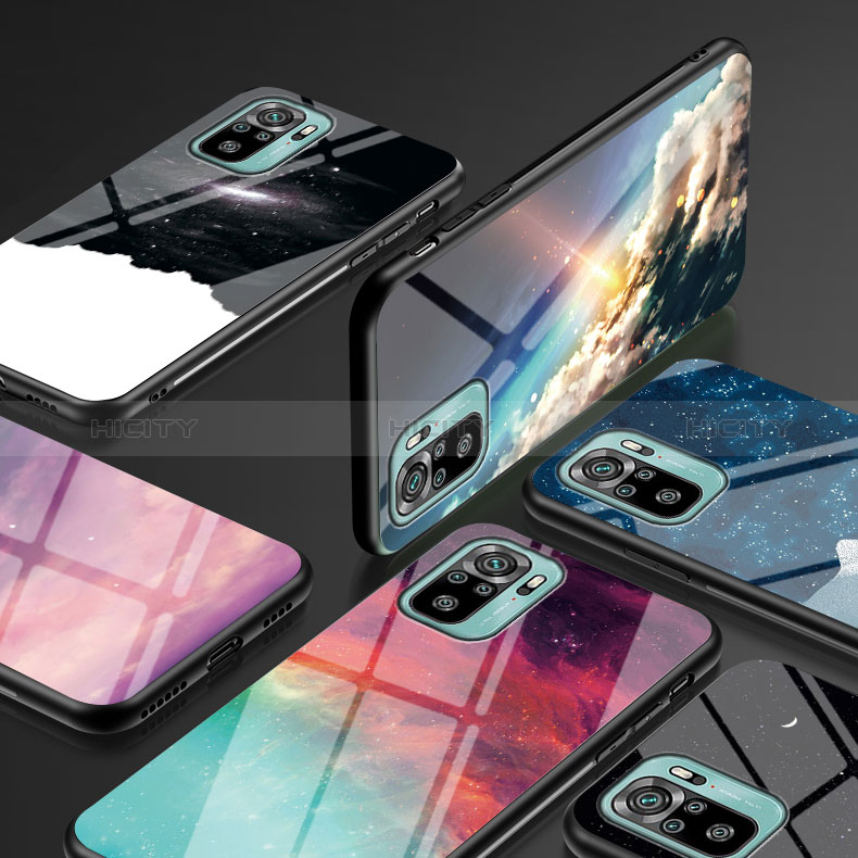 Coque Contour Silicone et Vitre Motif Fantaisie Miroir Etui Housse LS1 pour Xiaomi Redmi Note 10 4G Plus