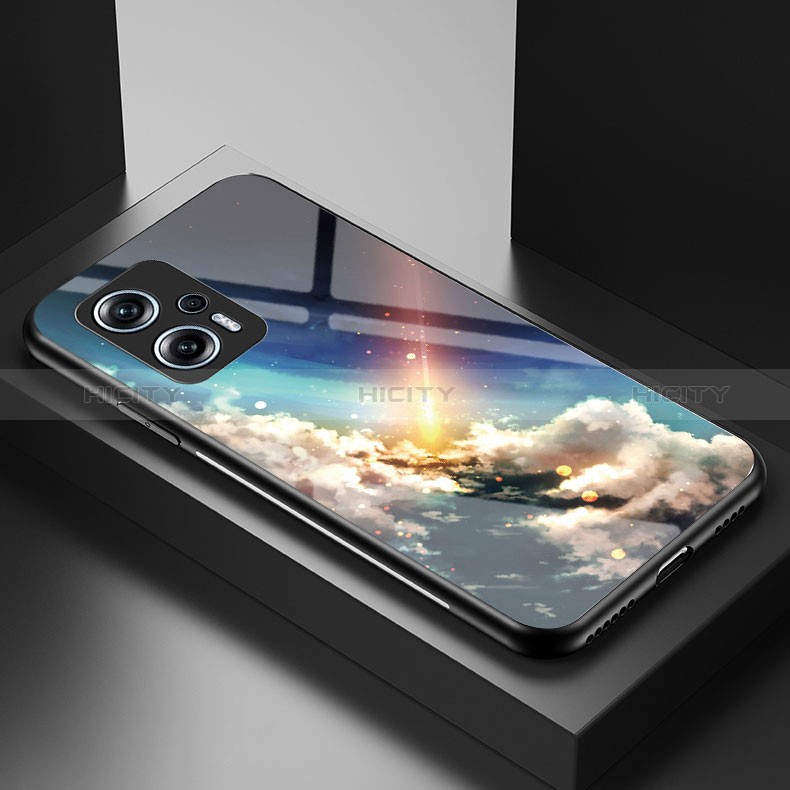 Coque Contour Silicone et Vitre Motif Fantaisie Miroir Etui Housse LS1 pour Xiaomi Redmi Note 11T Pro+ Plus 5G Plus