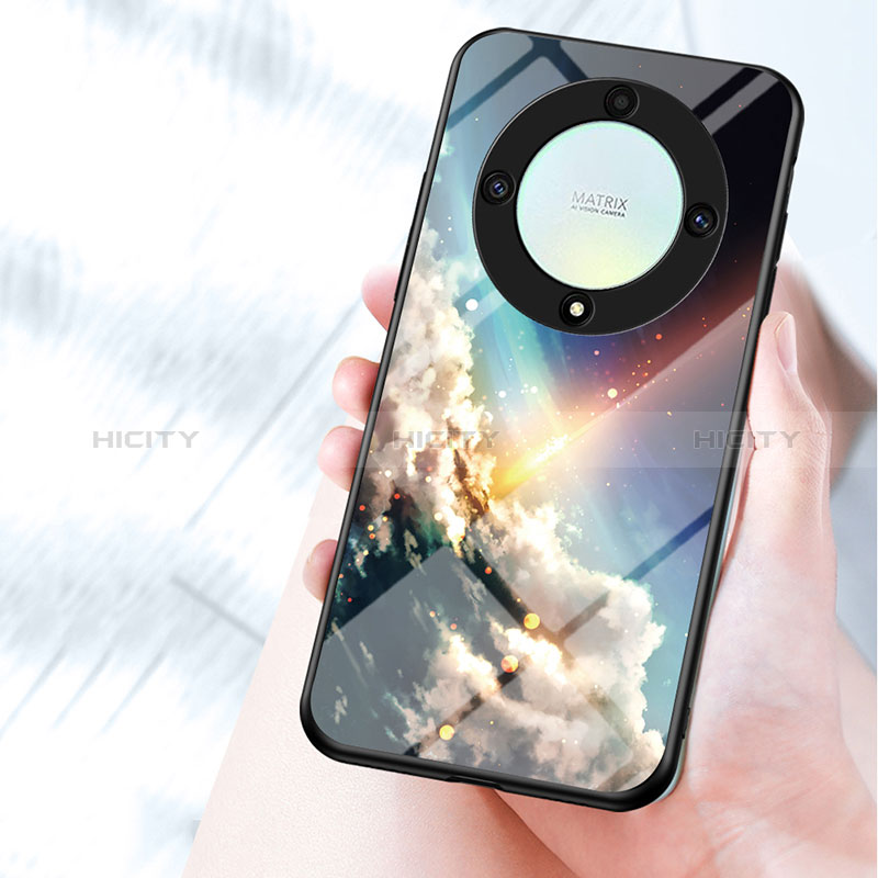 Coque Contour Silicone et Vitre Motif Fantaisie Miroir Etui Housse LS2 pour Huawei Honor X9a 5G Plus