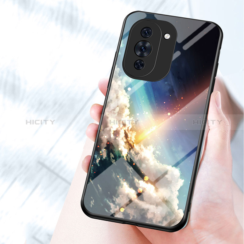 Coque Contour Silicone et Vitre Motif Fantaisie Miroir Etui Housse LS2 pour Huawei Nova 10 Plus