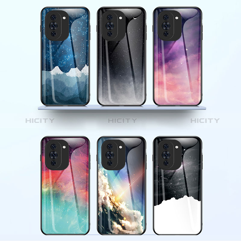 Coque Contour Silicone et Vitre Motif Fantaisie Miroir Etui Housse LS2 pour Huawei Nova 10 Plus