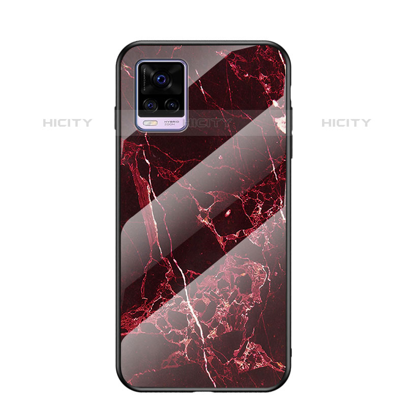 Coque Contour Silicone et Vitre Motif Fantaisie Miroir Etui Housse LS2 pour Vivo V20 (2021) Plus