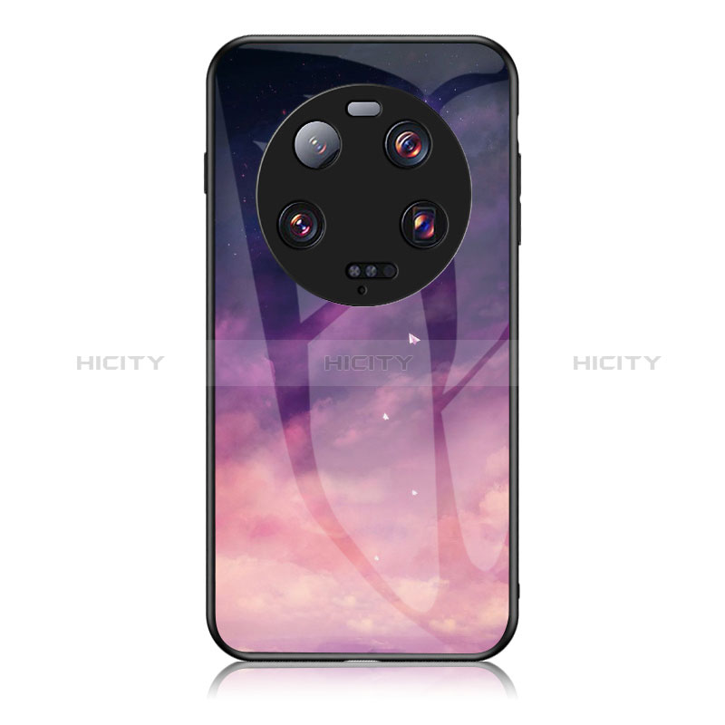 Coque Contour Silicone et Vitre Motif Fantaisie Miroir Etui Housse LS2 pour Xiaomi Mi 13 Ultra 5G Violet Plus