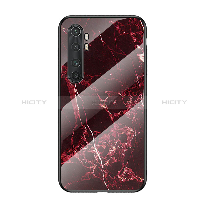 Coque Contour Silicone et Vitre Motif Fantaisie Miroir Etui Housse LS2 pour Xiaomi Mi Note 10 Lite Plus