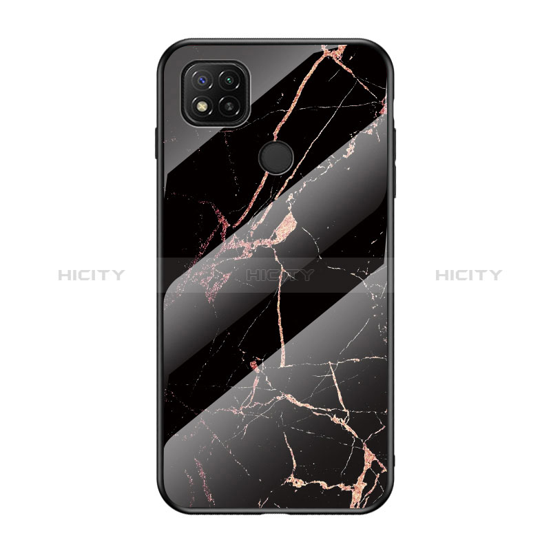 Coque Contour Silicone et Vitre Motif Fantaisie Miroir Etui Housse LS2 pour Xiaomi POCO C3 Plus