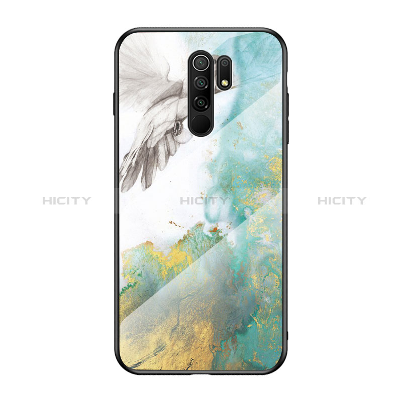 Coque Contour Silicone et Vitre Motif Fantaisie Miroir Etui Housse LS2 pour Xiaomi Redmi 9 Plus