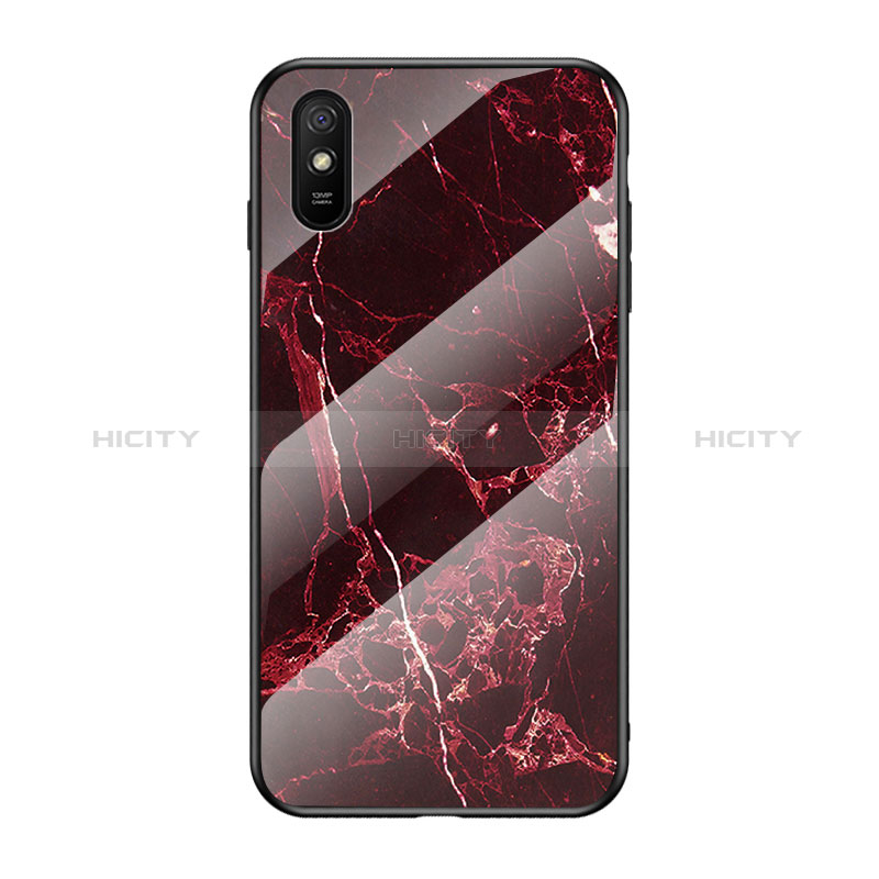 Coque Contour Silicone et Vitre Motif Fantaisie Miroir Etui Housse LS2 pour Xiaomi Redmi 9AT Plus