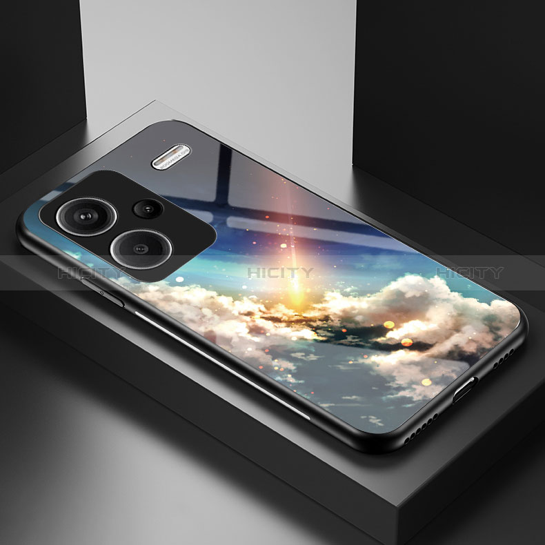 Coque Contour Silicone et Vitre Motif Fantaisie Miroir Etui Housse LS2 pour Xiaomi Redmi Note 13 Pro+ Plus 5G Plus