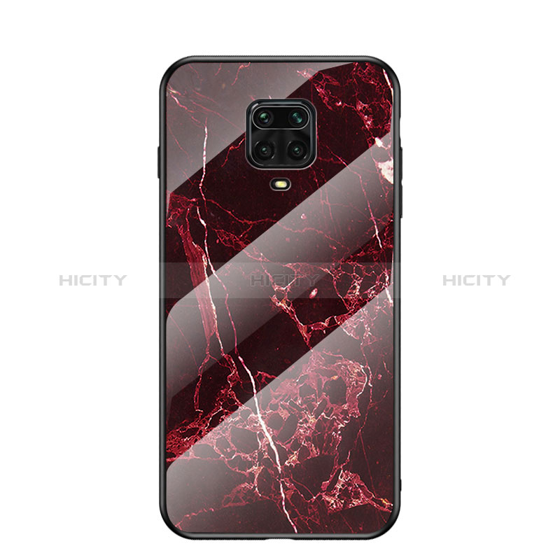 Coque Contour Silicone et Vitre Motif Fantaisie Miroir Etui Housse LS2 pour Xiaomi Redmi Note 9 Pro Max Plus