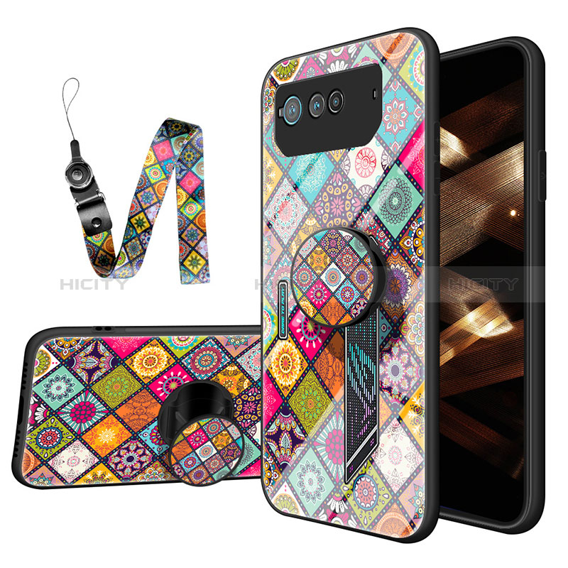 Coque Contour Silicone et Vitre Motif Fantaisie Miroir Etui Housse LS3 pour Asus ROG Phone 6 Mixte Plus