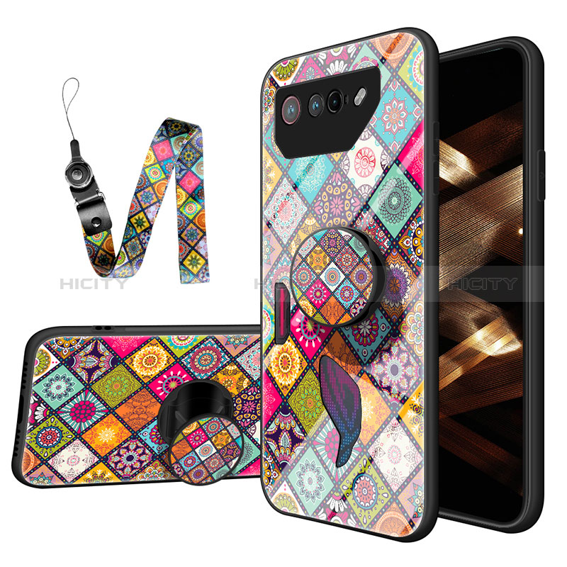 Coque Contour Silicone et Vitre Motif Fantaisie Miroir Etui Housse LS3 pour Asus ROG Phone 7 Mixte Plus