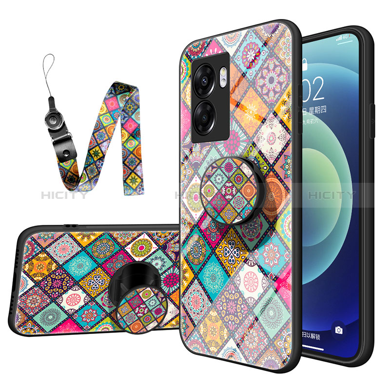 Coque Contour Silicone et Vitre Motif Fantaisie Miroir Etui Housse LS3 pour Oppo A57 5G Plus