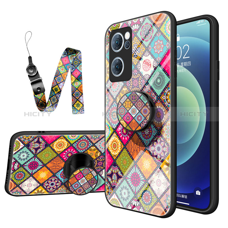 Coque Contour Silicone et Vitre Motif Fantaisie Miroir Etui Housse LS3 pour Oppo Find X5 Lite 5G Plus