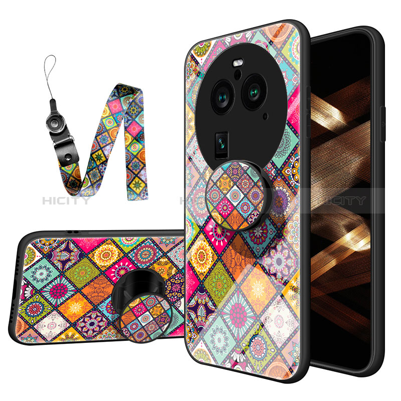 Coque Contour Silicone et Vitre Motif Fantaisie Miroir Etui Housse LS3 pour Oppo Find X6 5G Plus