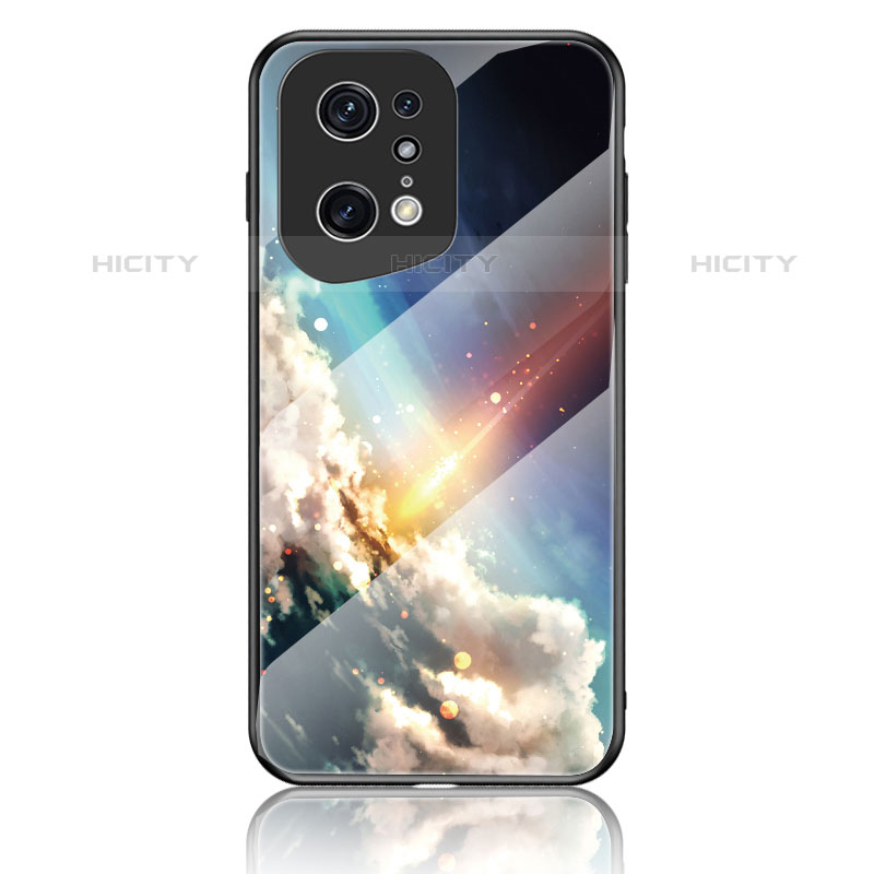 Coque Contour Silicone et Vitre Motif Fantaisie Miroir Etui Housse LS4 pour Oppo Find X5 Pro 5G Mixte Plus