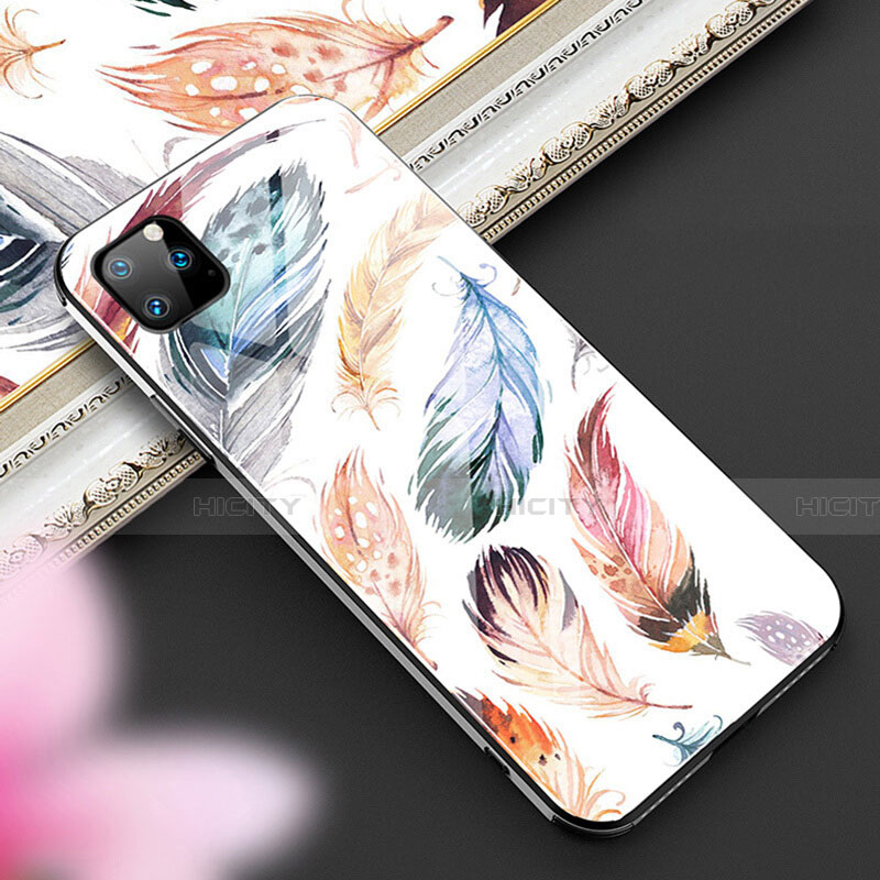 Coque Contour Silicone et Vitre Motif Fantaisie Miroir Etui Housse M02 pour Apple iPhone 11 Pro Mixte Plus