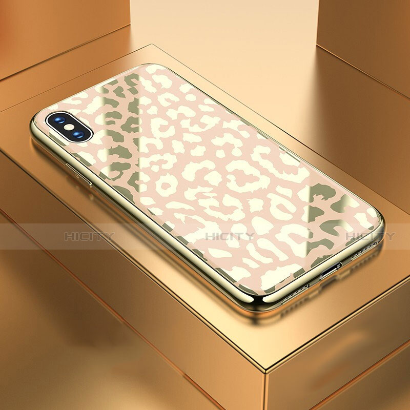 Coque Contour Silicone et Vitre Motif Fantaisie Miroir Etui Housse pour Apple iPhone X Plus