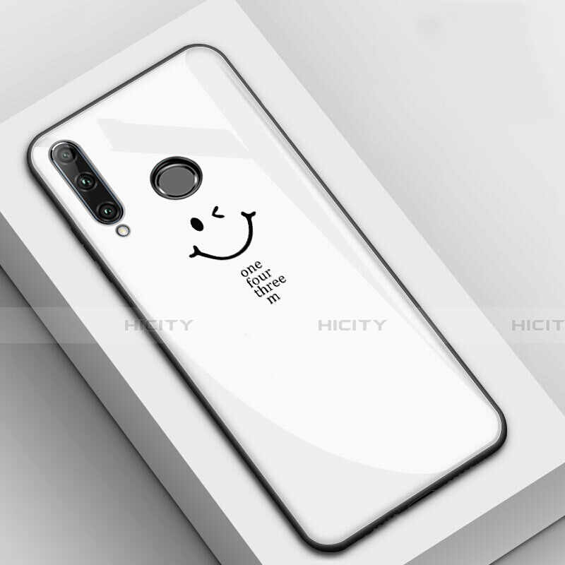 Coque Contour Silicone et Vitre Motif Fantaisie Miroir Etui Housse pour Huawei Honor 20E Blanc Plus