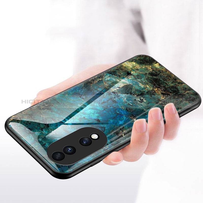 Coque Contour Silicone et Vitre Motif Fantaisie Miroir Etui Housse pour Huawei Honor 70 Pro 5G Plus