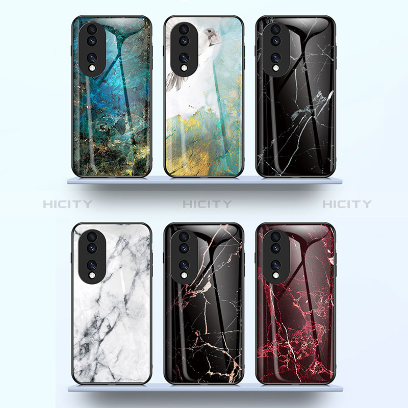 Coque Contour Silicone et Vitre Motif Fantaisie Miroir Etui Housse pour Huawei Honor 70 Pro 5G Plus