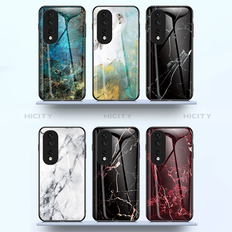 Coque Contour Silicone et Vitre Motif Fantaisie Miroir Etui Housse pour Huawei Honor 80 GT 5G Plus