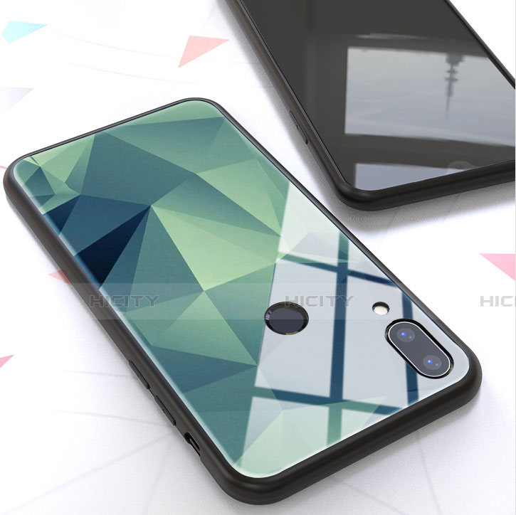 Coque Contour Silicone et Vitre Motif Fantaisie Miroir Etui Housse pour Huawei Honor View 10 Lite Plus